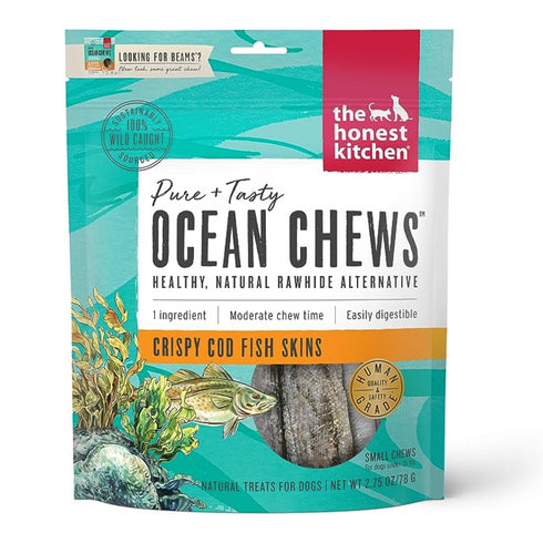 Honest Kitchen Beams Ocean Chews Cod Skins Dog Treats 2.75oz - Poudre Pet and Feed Supply